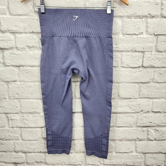 GYMSHARK Energy Lavender Purple High Rise Seamless 7/8  (Small) - Picture 8 of 12